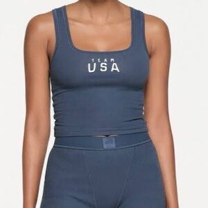 SKIMS Team USA Capsule Navy Ribbed Set